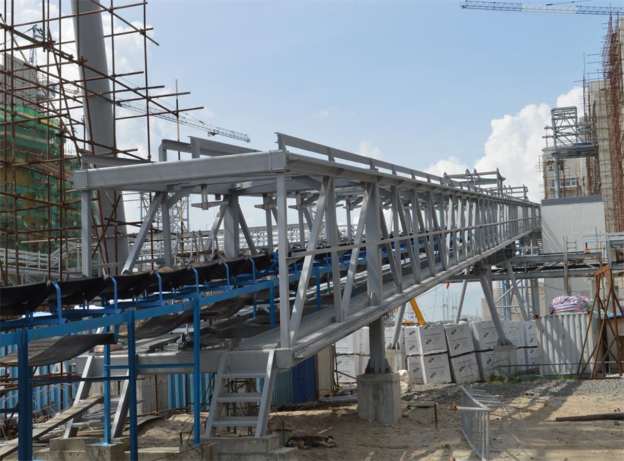 轩辕集团白俄项目20万吨涂布白卡纸 钢结构部安装进度情况
